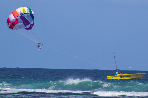 parasailing